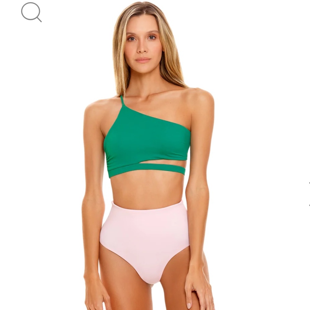 NWOT AGUA BENDITA ALICIA REVERSIBLE BIKINI BOTTOM SIZE SMALL Z68